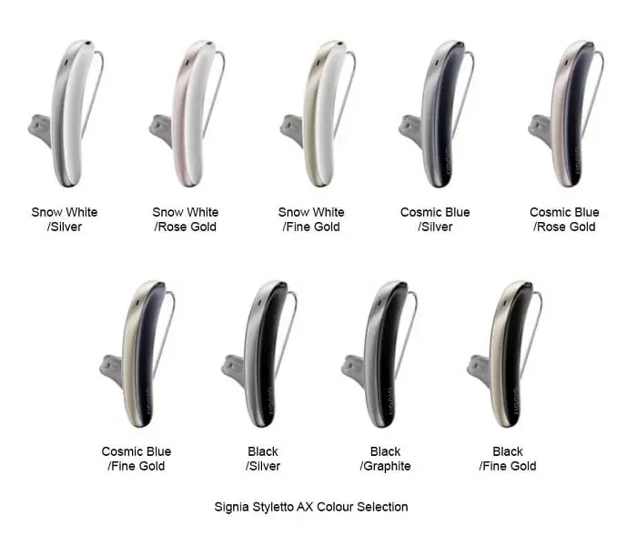 انتخاب رنگ مناسب برای سمعک styletto