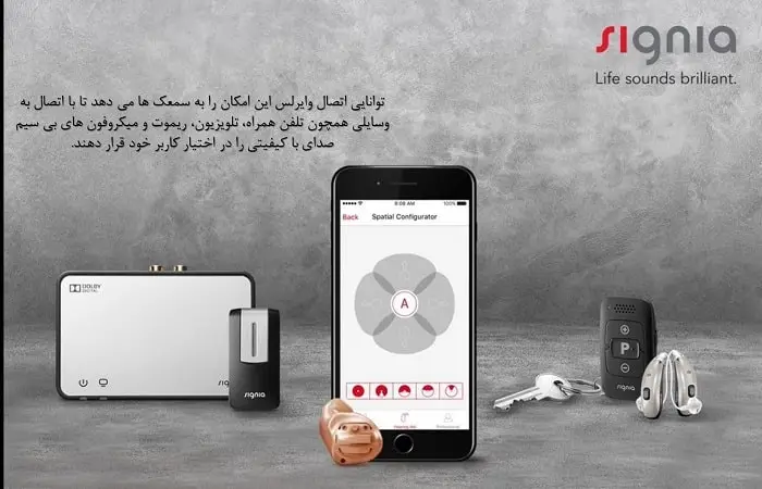 تجویز سمعک با قابلیت اتصال به تلفن و تلویزیون
