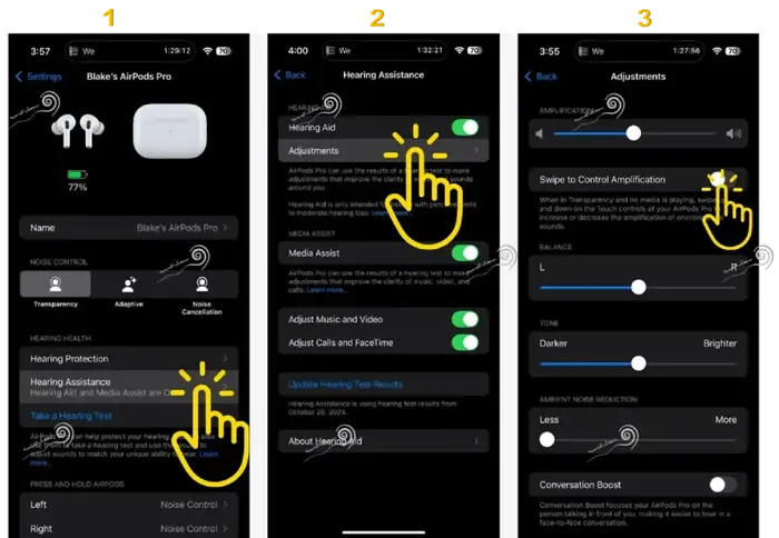 آخرین مرحله تبدیل کردن ایرپاد اپل به یک سمعک شنوایی