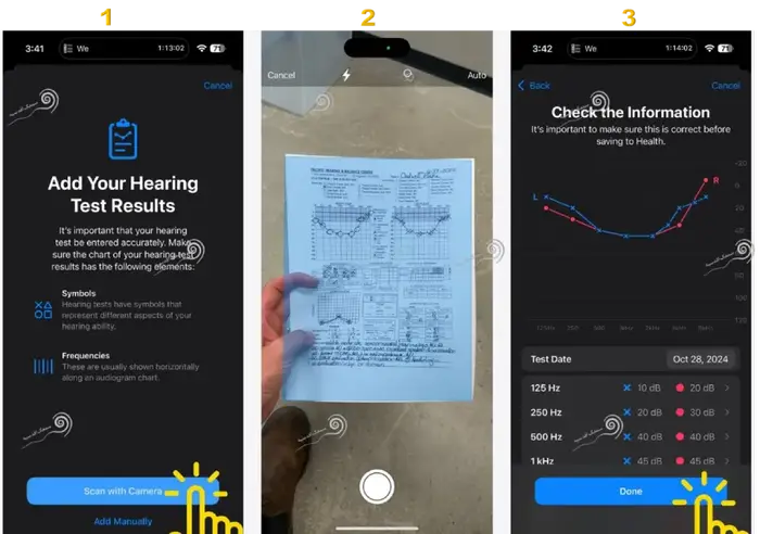 تنظیمات Adjusment برای تبدیل کردن ایرپاد به سمعک گوش