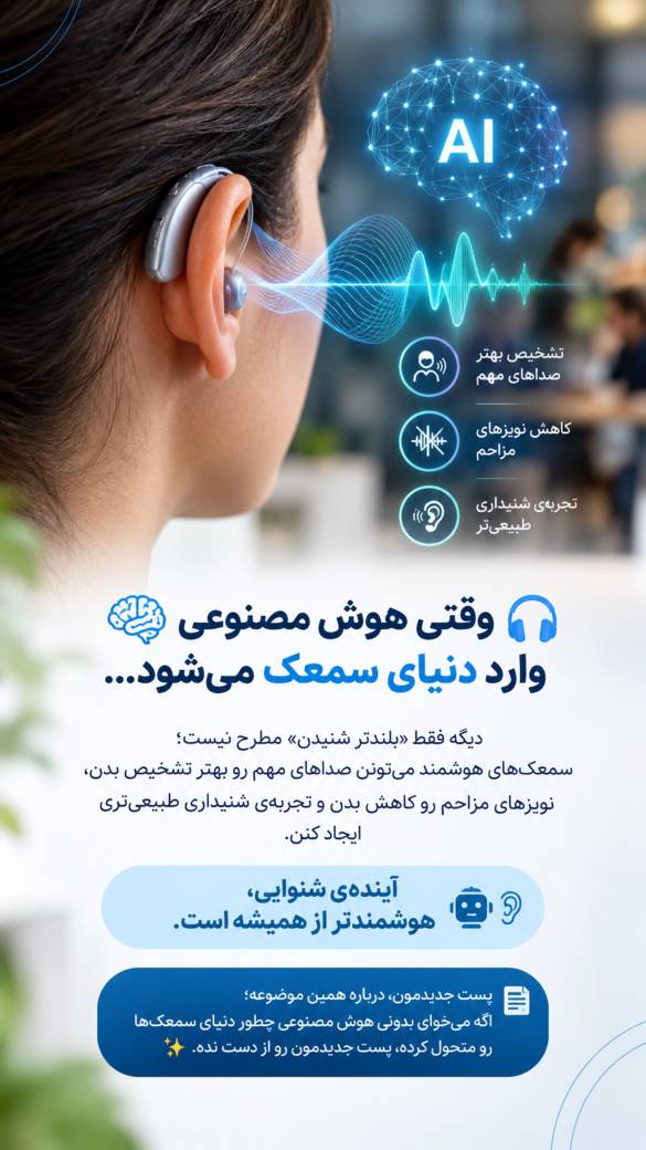سمعک های جدید با هوش مصنوعی